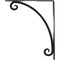 Ekena Millwork Legacy Wrought Iron Bracket, (Single center brace), Antiqued Pewter 1 1/2"W x 12"D x 15"H BKTM01X12X15SLEAPW - alternate 3